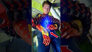 Iron-Spider 😎 Avengers Suit AI Feature upgrade hidden things #shorts #actionweb #marvel