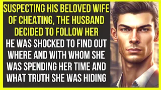 Suspecting his beloved wife of cheating, the husband decided to follow her. Cheating wife story