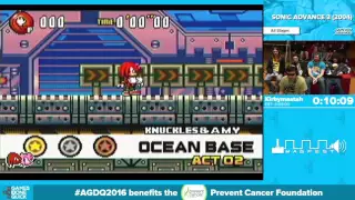 Sonic Advance 3 by Kirbymastah in 43:58 - Awesome Games Done Quick 2016 - Part 69