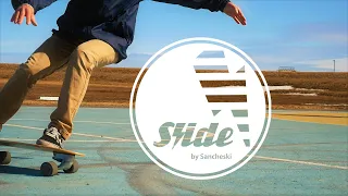 Slide surfskates Evo-lution bandana 34" at waveramp, slash, snap and cutback