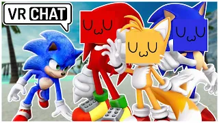 Movie Sonic Meets UwU Team Sonic - WHO'S THE FASTEST? (VR Chat)