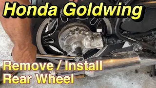 Honda Goldwing | Remove and Install Rear Wheel 🛵