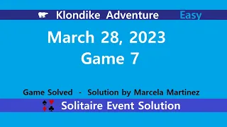 Klondike Adventure Game #7 | March 28, 2023 Event | Easy
