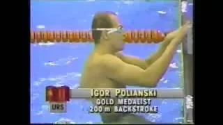 1988 Olympic Games - Swimming - Men's 200 Meter Backstroke - Igor Polianski   URS