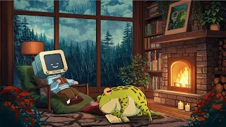 Cozy rainy night lofi 🌧 calm your anxiety, relaxing music [chill lo-fi hip hop beats]