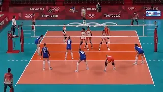 Volleyball Olympic Pool B : China - Russia 2:3 Full Match