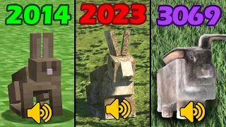 sounds of minecraft in different years - BIG compilation