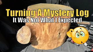 So I woodturned A Big Chunk This Mystery Log