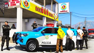 BATIDA POLICIAL ENQUADRO A LUZ DO DIA | GTA 5 VIDA POLICIAL