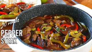 Easy Pepper Steak Recipe in 25 Minutes 🍽