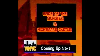 WNYC TV31 opening for "Bride of the Monster" and "Nightmare Castle"...BOO!!!