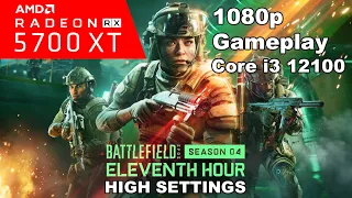 Battlefield 2042 RX 5700 XT 1080p Gameplay | Core i3 12100