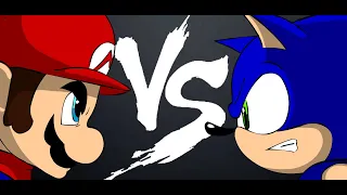 SONIC vs MARIO [EPIC FIGHT ANIMATION] 4K