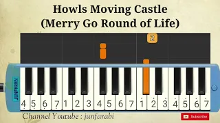 Merry Go Round of Life from Howl's Moving Castle - pianika tutorial