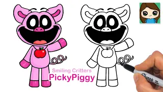 How to Draw PickyPiggy | Smiling Critters Pig