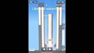 SpaceX super heavy mk1 5000 meter landing test in spaceflight simulator sfs #shorts