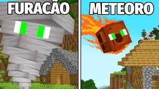 24 Horas Virando DESASTRES NATURAIS no Minecraft