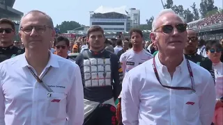 Daniel Ricciardo vibing to the Mexican National Anthem - Mexican GP 2022
