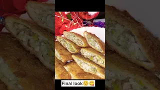 Chicken pocket recipe | Bread pocket recipe | Bread Chicken Pockets | Yummy Pockets | #youtubeshorts