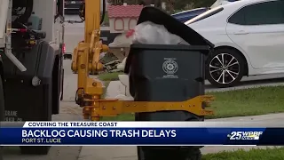 Backlog causing trash delays
