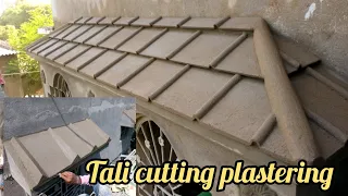 amazing plastering techniques make a new tali design very easy by plaster design Rajmistri bhai 001