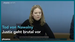 Kathrin Deschauer und Steffen Hebestreit zum Tod von Nawalny am 19.02.24