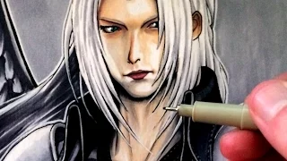 Let's Draw Sephiroth from Final Fantasy VII - FAN ART FRIDAY