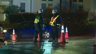 Charlotte water main break could cause icy roads