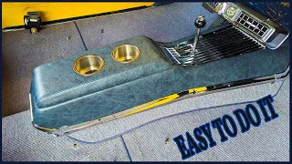 How to Customize and Upholster a Classic car Center console.
