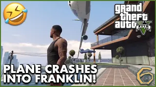 Trevor Crashes Plane into Franklin's House [GTA V] [Better Version]