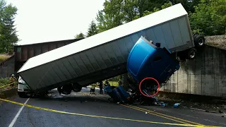 Подборка аварий грузовиков на трассе июль 2020! Horrific Truck Crash Compilation 2020