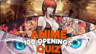 Anime Opening Quiz №3 | 5 Sec | 100 Op | easy - very hard