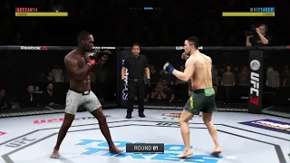 UFC 3 VIDEOGAME PS4 GAMEPLAY ISRAEL ADESANYA VS  ROBERT WHITTAKER