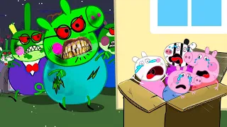 Peppa Zombie Apocalypse, Zombies Appear At The Laboratory | Peppa Pig Funny Animation