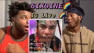 6IX9INE EXPOSES EVERYONE IG LIVE (REACTION VIDEO) (CRAZY!!)🌈🌈