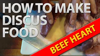 Discus fish food - How to make your own Beef Heart mix your fish will love