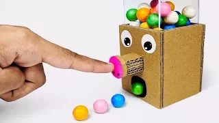 How to make GumBall Candy Dispenser Machine from Cardboard