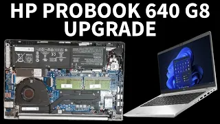 HP ProBook 640 G8 i5 SSD NVMe and RAM Upgrade 2023