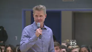 Warriors Coach Steve Kerr Appeals To Newark Memorial High Students About Gun Control