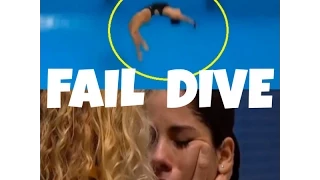 Brazilian diver fails and falls while diving in Pan American Games 2015