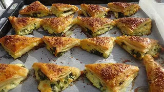 📌 Just 2 Dough Sheets and 1 Tray of Pastry 👌 Who Eats It Thinks It's Puff Pastry 😊 Borek Recipe