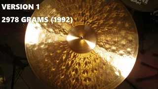 PAISTE SIGNATURE 22" ROUGH RIDES - BOTH VERSIONS - A COMPARISON - WITH EXPLANATIONS