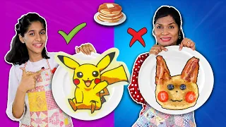 PANCAKE ART CHALLENGE | Easy Pan Cake Recipe | Pari's Lifestyle