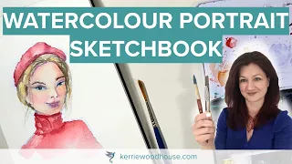 WATERCOLOUR PORTRAIT SKETCHBOOK | real time narrated tutorial