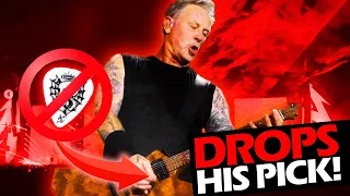 JAMES HETFIELD DROPS HIS GUITAR PICK AND STOPS PLAYING LIVE #METALLICA 2022