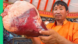 Giant Camel Heart!! Eating extreme Meat Across Mongolia!! (Full Documentary)