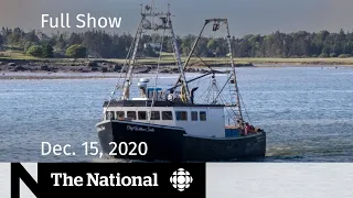 CBC News: The National | Search for missing N.S. fishermen; Newborn survives COVID | Dec. 15, 2020