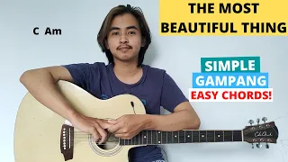 CHORD SIMPLE GAMPANG (The Most Beautiful Thing - Bruno Major) (Tutorial Gitar) Easy Chords!