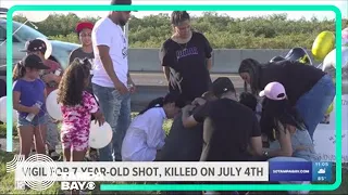 Vigil held for 7-year-old shot, killed on July 4 in Tampa