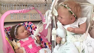Reborn Video| Before Day Care Morning Routine With Two Newborns🧸 Reborn Role Play Reborn Life